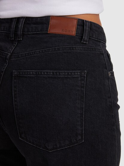 11 Womens Layla Jean Relaxed Fit Jeans Black URJDP03007 Roxy