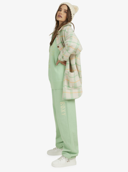 6 Move On Up Baggy Sweatpants Green URJFB03035 Roxy