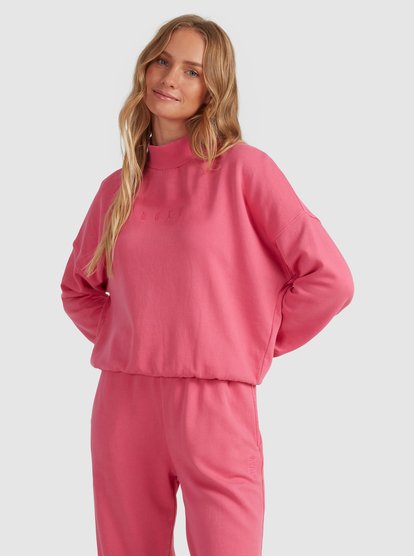 4 Tranquil Days 2022 - Sweatshirt mit Polokragen für Frauen Rosa URJFT03131 Roxy