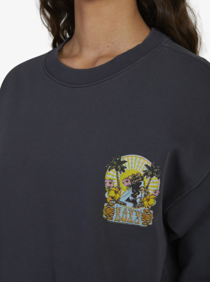3 Womens Into The Light Sweatshirt Black URJFT03170 Roxy