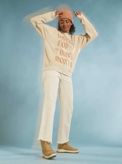 6 Womens To The East Sweatshirt Beige URJFT03185 Roxy