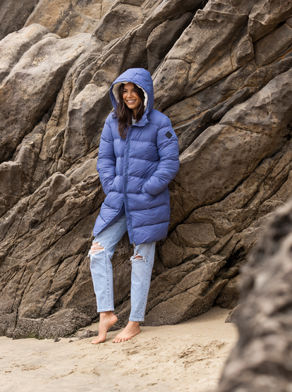 womens hooded puffer