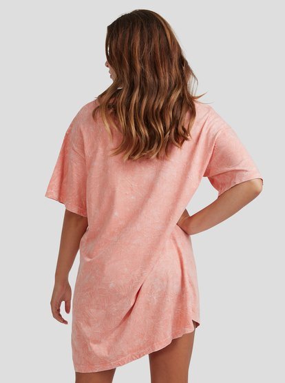 peach shirt dress