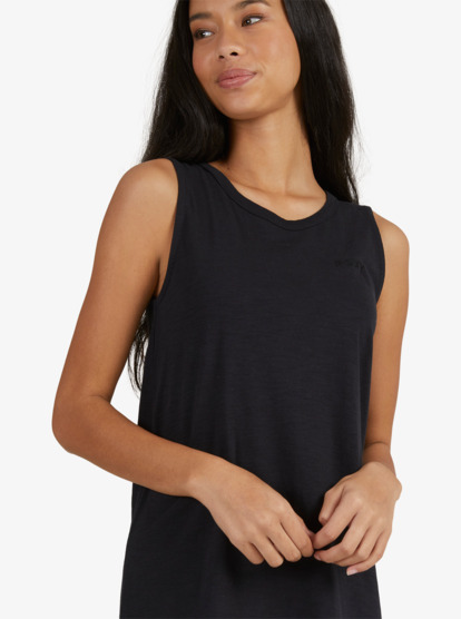 4 Womens Love Those Rays Tank Dress Black URJKD03045 Roxy