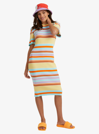 7 Playa Hermosa - Robe pour Femme Jaune URJKD03048 Roxy