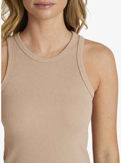 4 Womens Baseline Rib Knit Vest Top Brown URJKD03061 Roxy