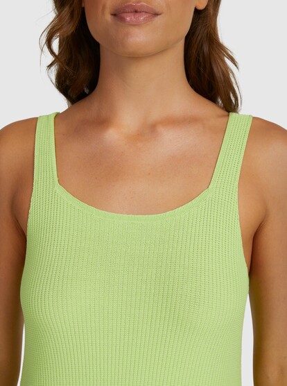 9 Dance - Ribgebreide mini-jurk voor Dames Green URJKD03063 Roxy
