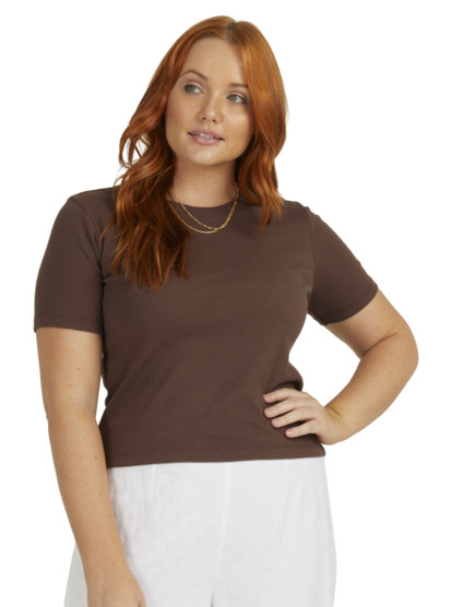 brown womens tshirt