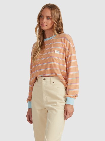 3 Starry Sky Long Sleeve T-Shirt Brown URJKT03161 Roxy