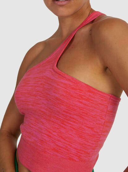 3 Bold As Love Knitted Crop Top Orange URJKT03181 Roxy