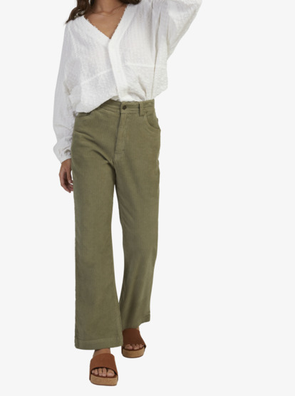 8 Womens Jarvis Corduroy Trousers Beige URJNP03046 Roxy