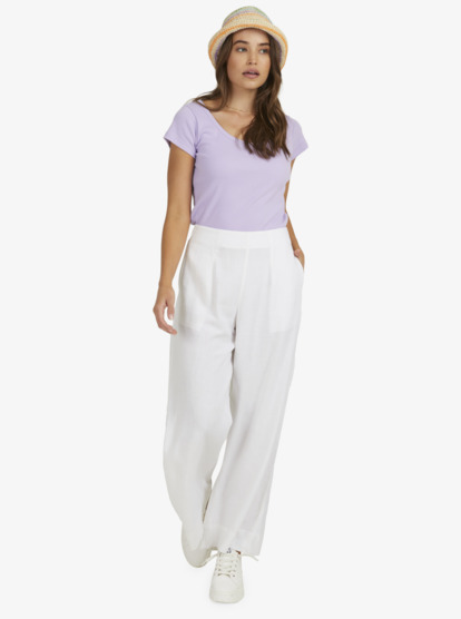 Cheap white 2025 linen trousers