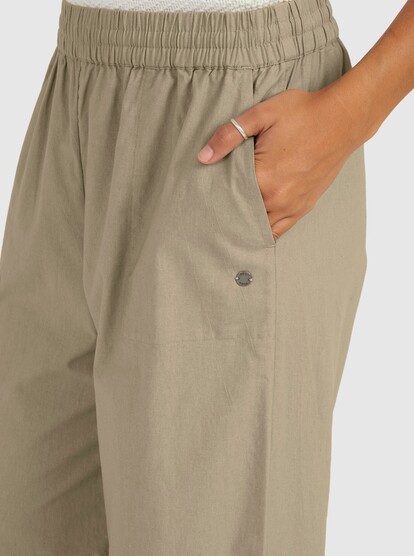 7 Womens Lekeitio Bay Beach Trousers Brown URJNP03060 Roxy