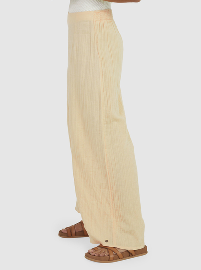 11 Womens Shimae Cropped Palazzo Trousers Pink URJNP03063 Roxy