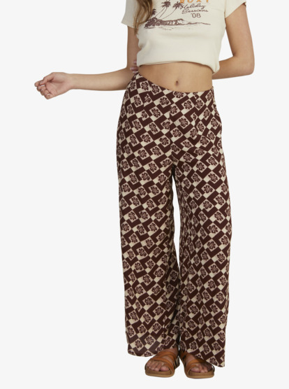 4 Womens Aloha Sessions Palazzo Pants Red URJNP03066 Roxy