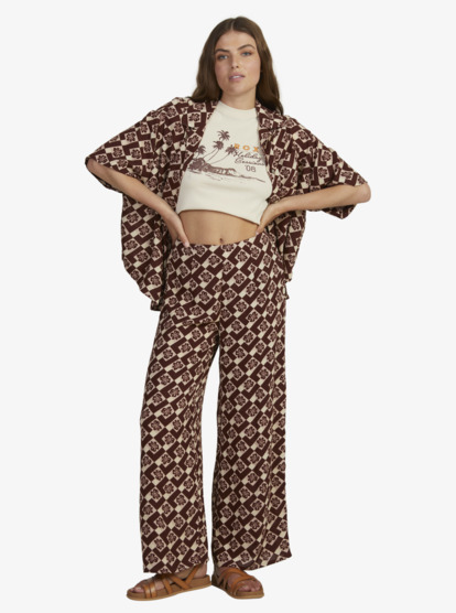 5 Womens Aloha Sessions Palazzo Pants Red URJNP03066 Roxy