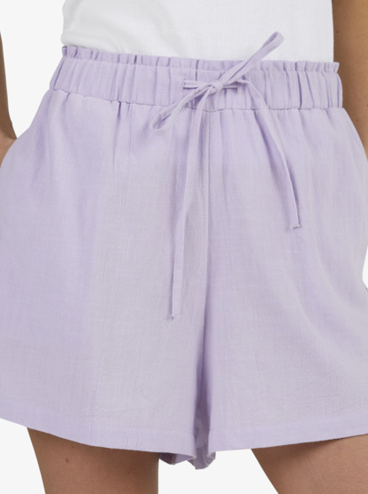 6 Place To Be 6" Knit Shorts Purple URJNS03035 Roxy