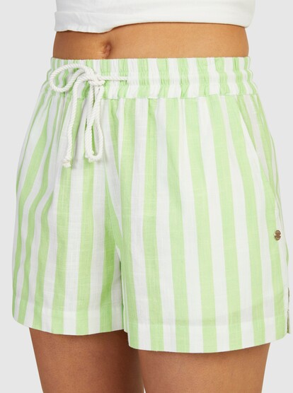 White and 2025 green shorts