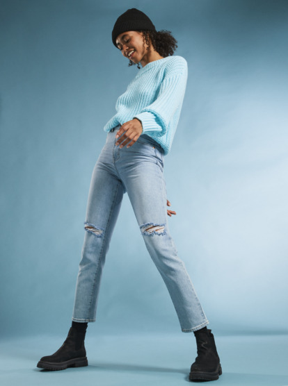5 Womens Coming Home Jumper Blue URJSW03028 Roxy