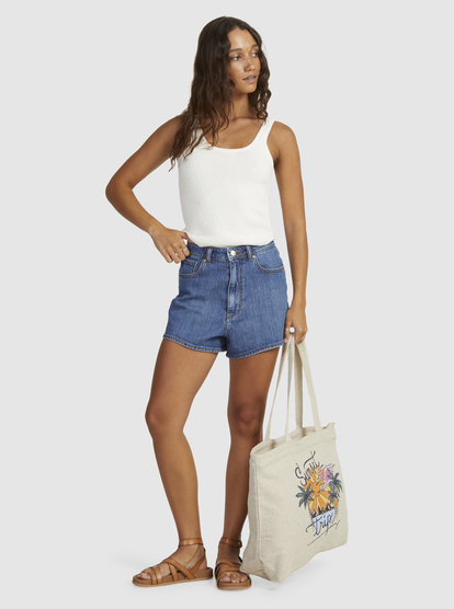 1 Womens Playa Del Amor Strappy Knit Vest Top White URJSW03039 Roxy