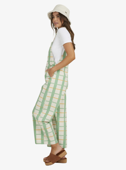 4 Womens Sweet Note Printed Jumpsuit Green URJWD03144 Roxy