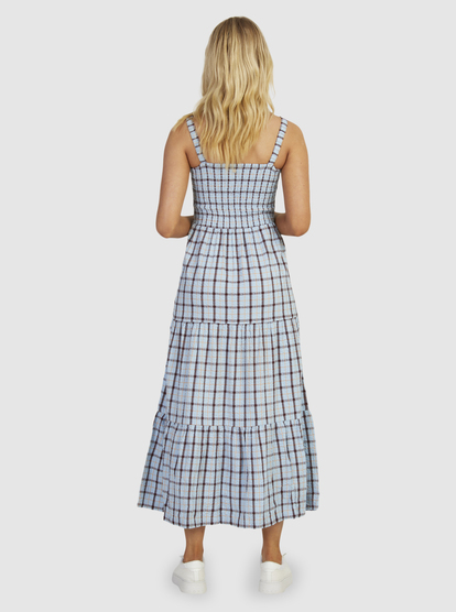 14 Womens Sunnier Shores Midi Dress Blue URJWD03157 Roxy