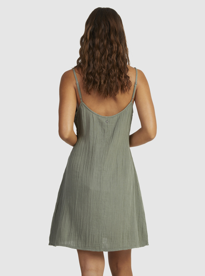 8 Womens Santorini Mini Slip Dress Green URJWD03167 Roxy