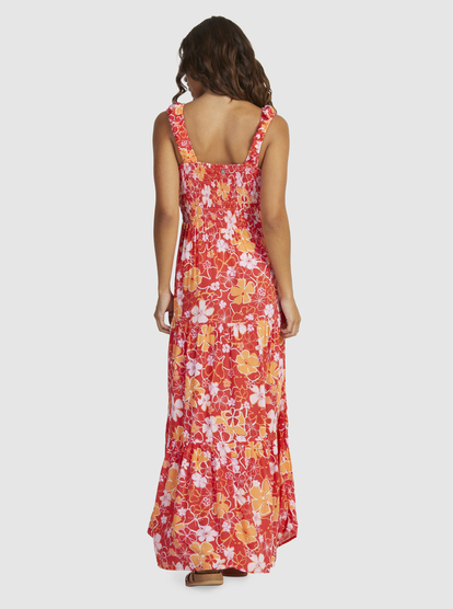 10 Womens Rosie Waves Maxi Dress Red URJWD03168 Roxy
