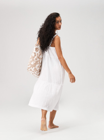 2 Womens Waiting Line Midi Dress White URJWD03182 Roxy