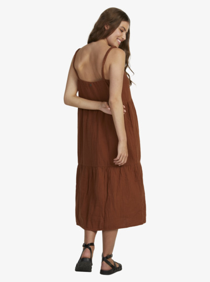 2 Womens Waiting Line Dress Brown URJWD03193 Roxy
