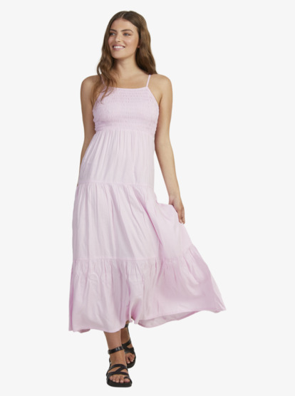0 Womens Tiered Dress Pink URJWD03194 Roxy
