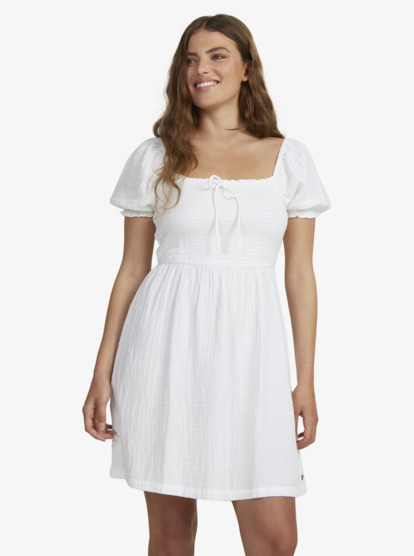 0 Womens Hello Mini Again Dress White URJWD03206 Roxy