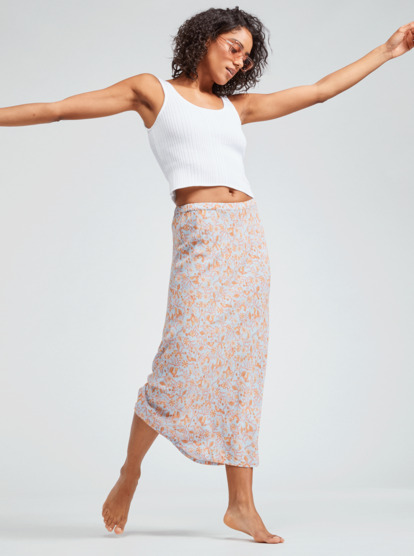 Floral midi clearance skirt cotton on