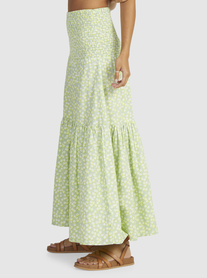 5 Womens Remember The Time Maxi Skirt Green URJWK03040 Roxy