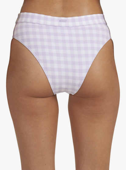 4 Heart The Check Moderate Coverage Bikini Bottoms Purple URJX403055 Roxy