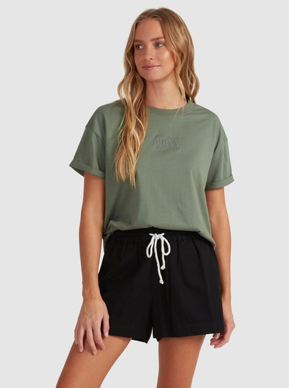 1 Womens Surfing In Sunshine T-Shirt Green URJZT03623 Roxy