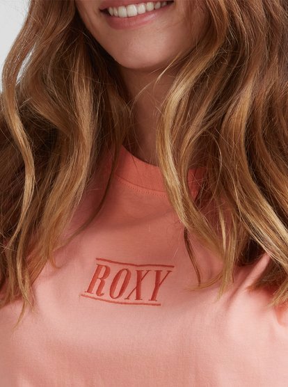 4 Womens Surfing In Sunshine T-Shirt Pink URJZT03623 Roxy