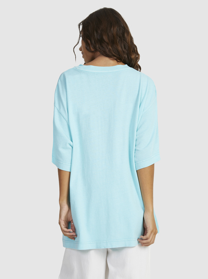 2 Womens Supernova Oversized Boyfriend T-Shirt Blue URJZT03754 Roxy