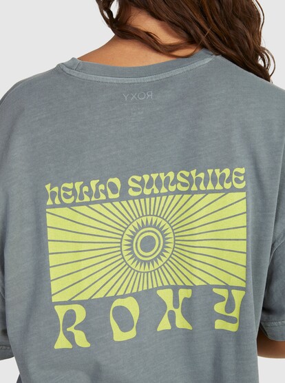 4 Womens Sweet Janis Boyfriend T-Shirt Green URJZT03755 Roxy