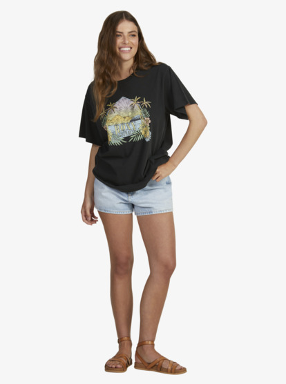 1 Womens East Coast Destination T-Shirt Black URJZT03809 Roxy