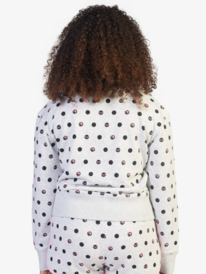 roxy, Barbie™ This World Crew - Sweatshirt for Girls 4-16, HERITAGE HEATHER POLKA DOT (sgr6) Barbie™ This World Crew - Sweatshirt for Girls 4-16 ARGFT03092