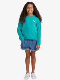 5 Girls 8-14 Surfing By Moonlight Fleece Jumper Blue ARGFT03098 Roxy