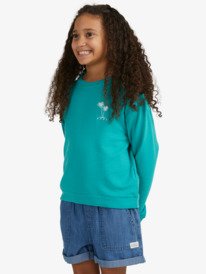 3 Girls 8-14 Surfing By Moonlight Fleece Jumper Blue ARGFT03098 Roxy
