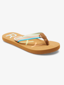 4 Girl's 4-16 Colbee Flip-Flops Multicolor ARGL100243 Roxy