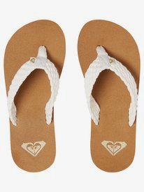 4 Girl's 4-16 Porto Sandals White ARGL100246 Roxy