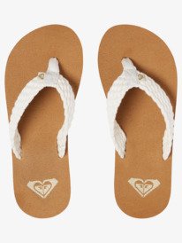 2 Girl's 4-16 Porto Sandals White ARGL100246 Roxy