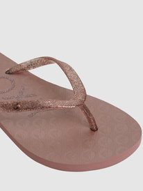4 Girl's Viva Sparkle Sandals Orange ARGL100263 Roxy