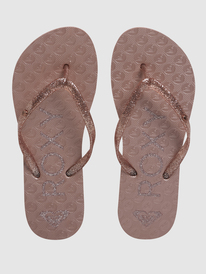 2 Girl's Viva Sparkle Sandals Orange ARGL100263 Roxy