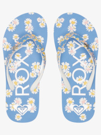 3 Girl's 4-16 Pebbles Sandals Blue ARGL100264 Roxy