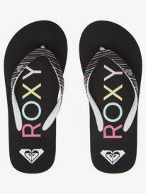 2 Girl's 4-16 Pebbles Sandals Black ARGL100264 Roxy
